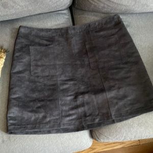 Faux Suede Mini Skit